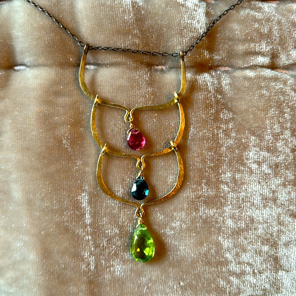 Sundance Catalog Gold and Semiprecious Stones Necklace by Thoi Vo